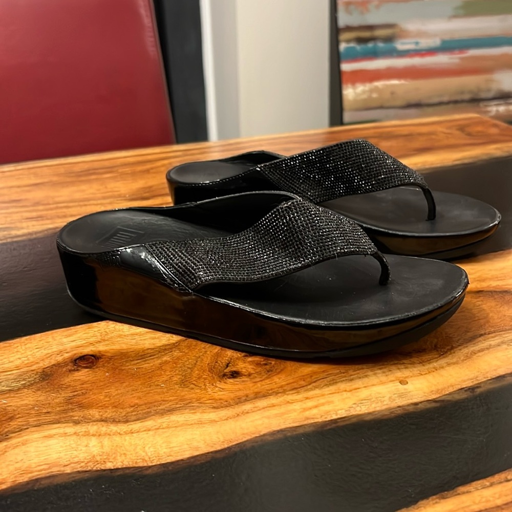 FitFlop Crystall Embellished Sandals, Size 9